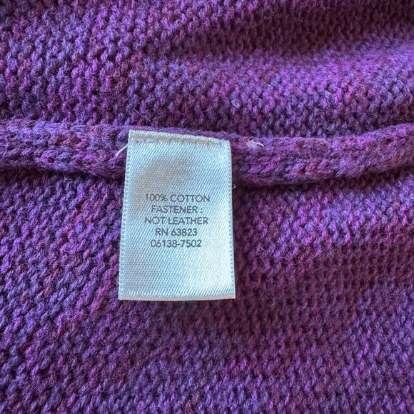 CJ Banks Womens Sz XXL Sweater Vest Purple Preppy Classic Academia Vintage - Picture 9 of 10